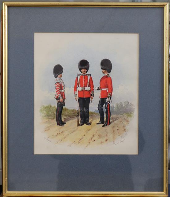 Richard Simkin (1840-1926) and others Scots Guards,